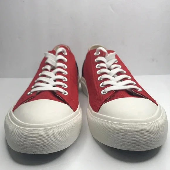 NWOT Article No. 1007 Red Canvas Sneakers Article No. Red 1007-02 Sneakers Red Canvas with White  main image 3